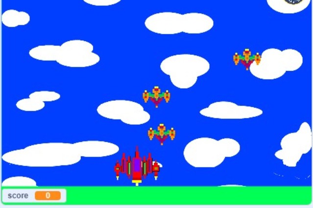 Game Jet Tempur menggunakan Scratch